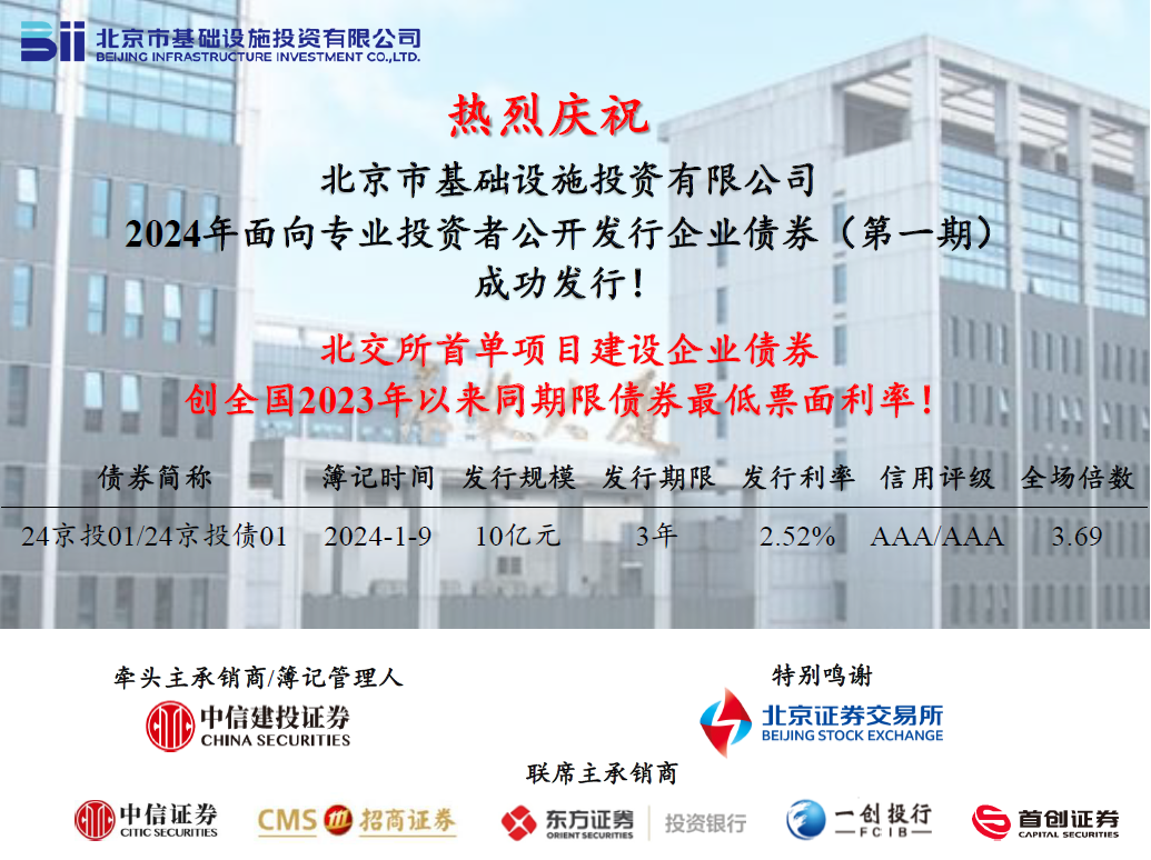 永利集团3044公司成功发行北交所首单项目建设企业债券